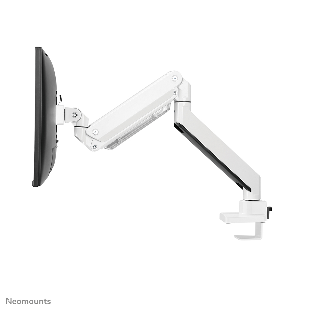 Neomounts NM-D775WHITEPLUS Monitor arm 10-49" - gas spring - Topfix - 180°-stop